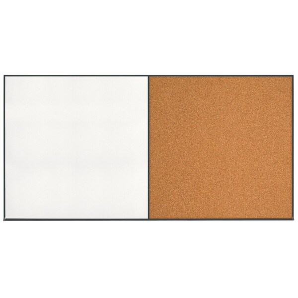 Enclosed Corkboard, 1 Door, 60"x36", 4" Fra